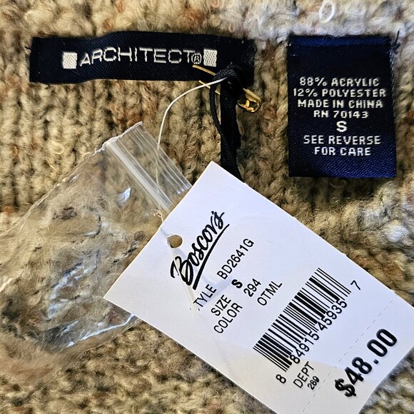 NWT Womens Boscovs Architect Baby Doll Sweater with Middle Bow Accent Small - Picture 6 of 6